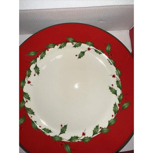 Amazon.com | Lenox 883430 Holiday 3-Piece Place Setting  Set Of 3 Lenox HOLIDAY RED 8\